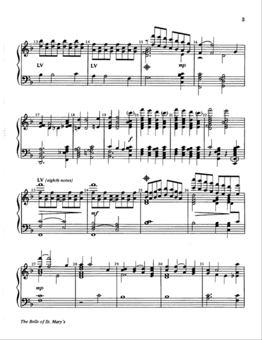 The Bells of St. Mary's 5-Octaves scores gallery preview page 3