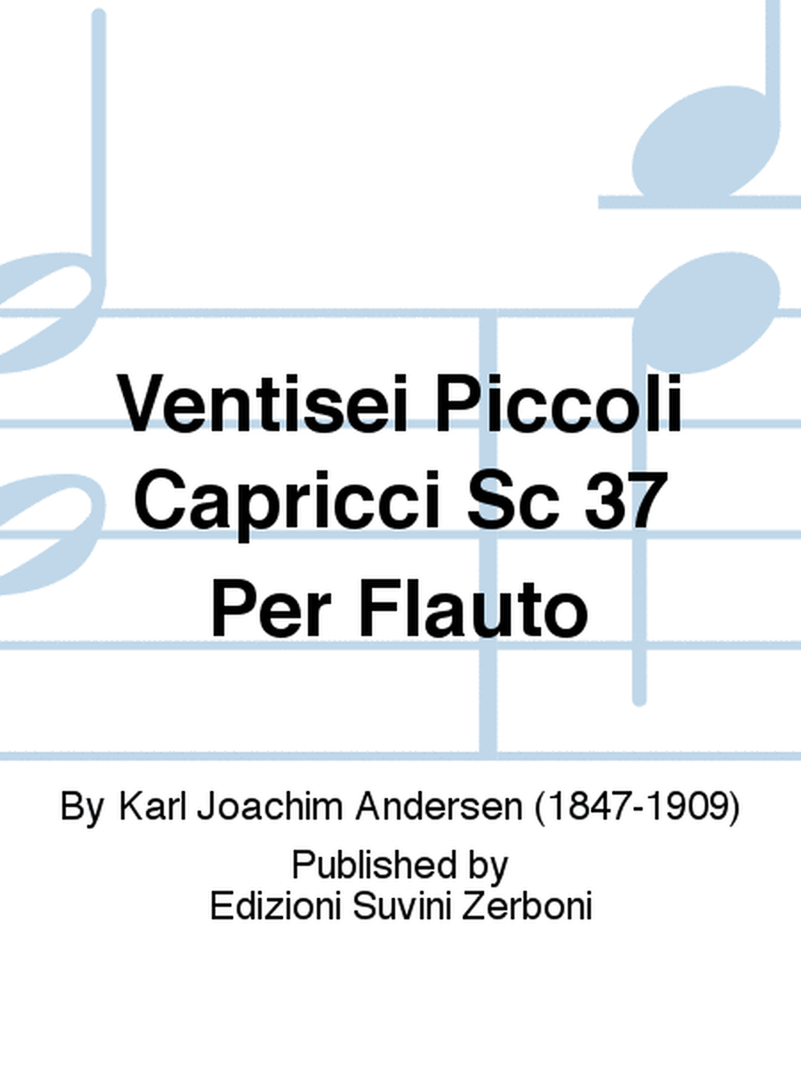 Ventisei Piccoli Capricci Sc 37 Per Flauto