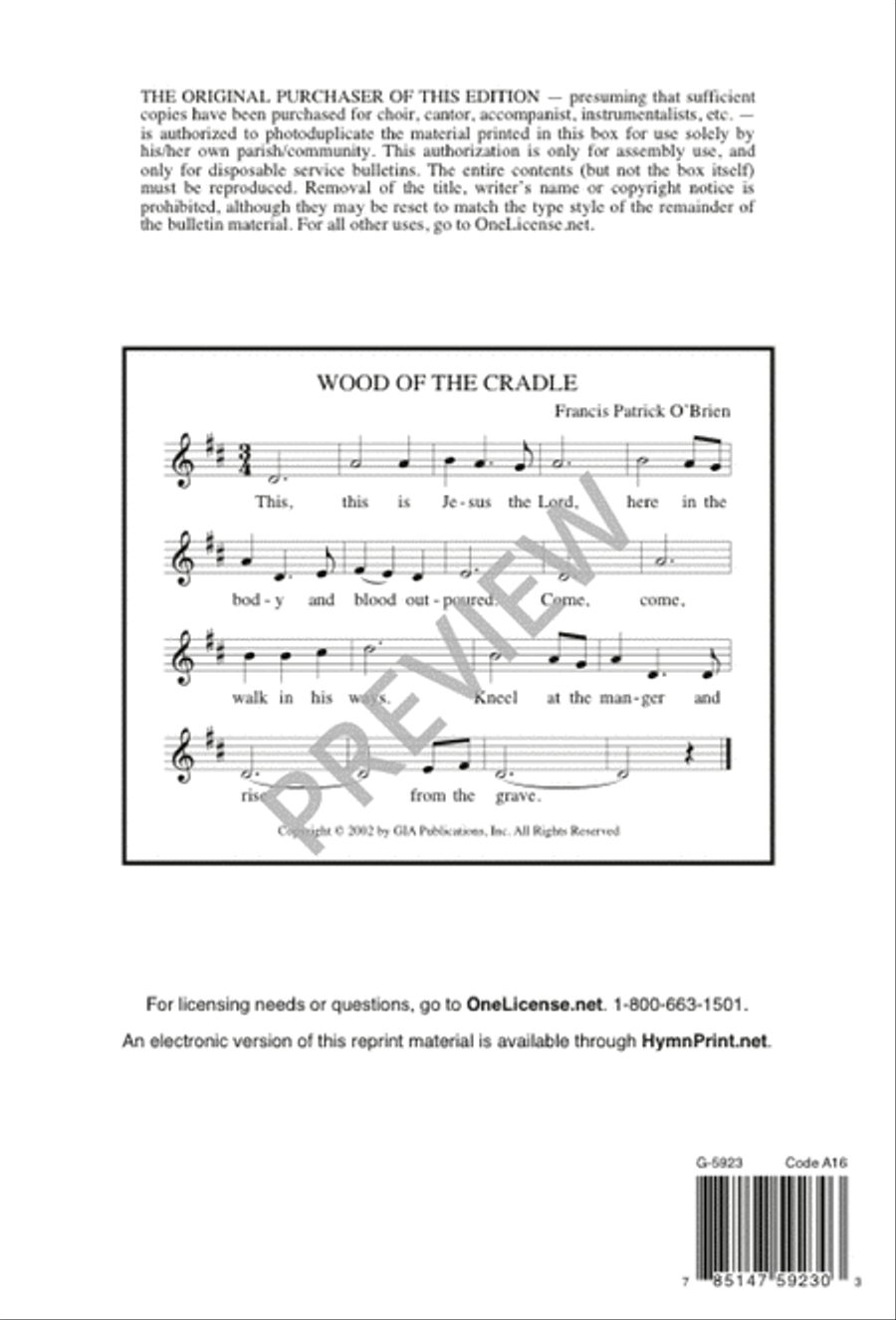 Wood of the Cradle 3-Part scores gallery preview page 14