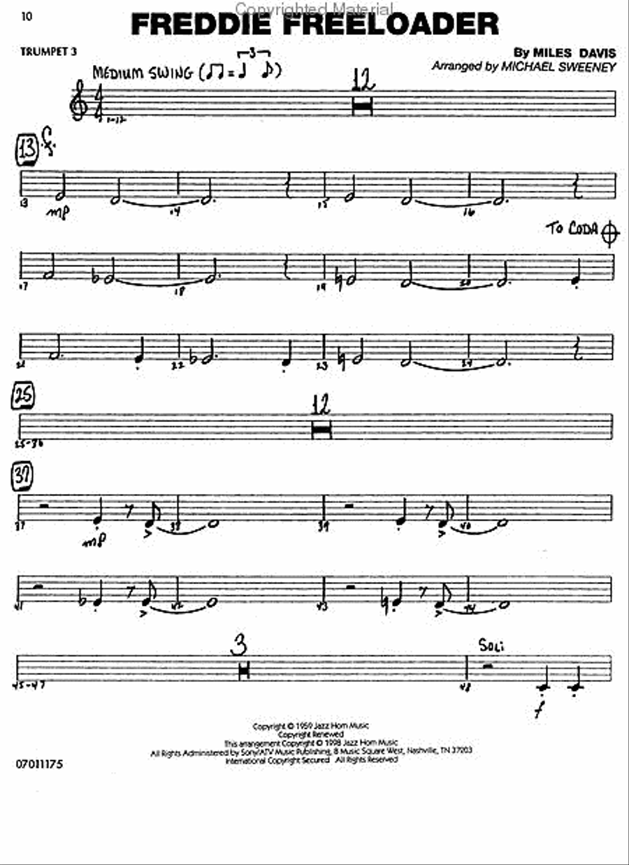 The Best of Easy Jazz – Trumpet 3 Jazz Ensemble scores gallery preview page 4
