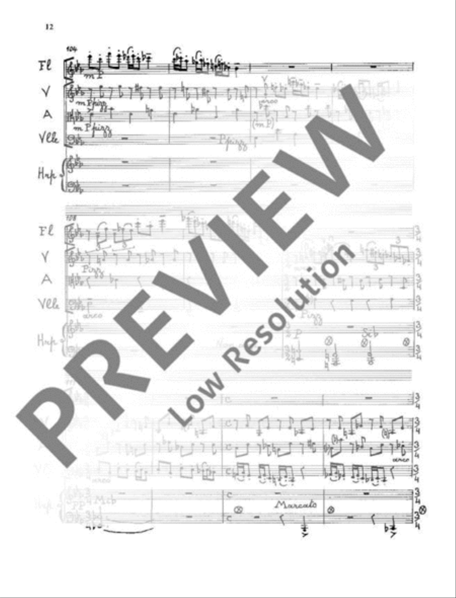 Quintet No. 2 Flute scores gallery preview page 13