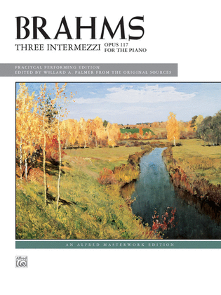 Book cover for Brahms -- 3 Intermezzi, Op. 117