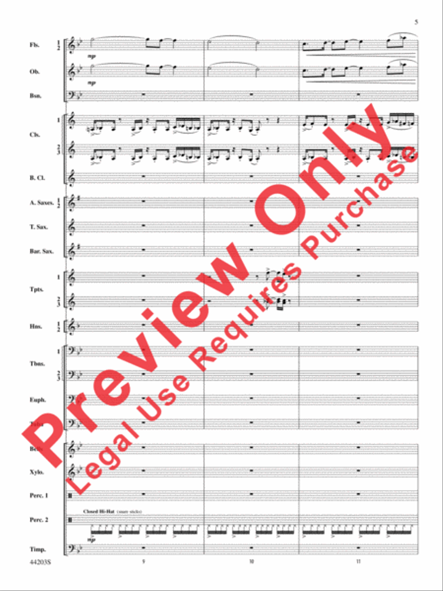 Loco Motion Concert Band scores gallery preview page 5
