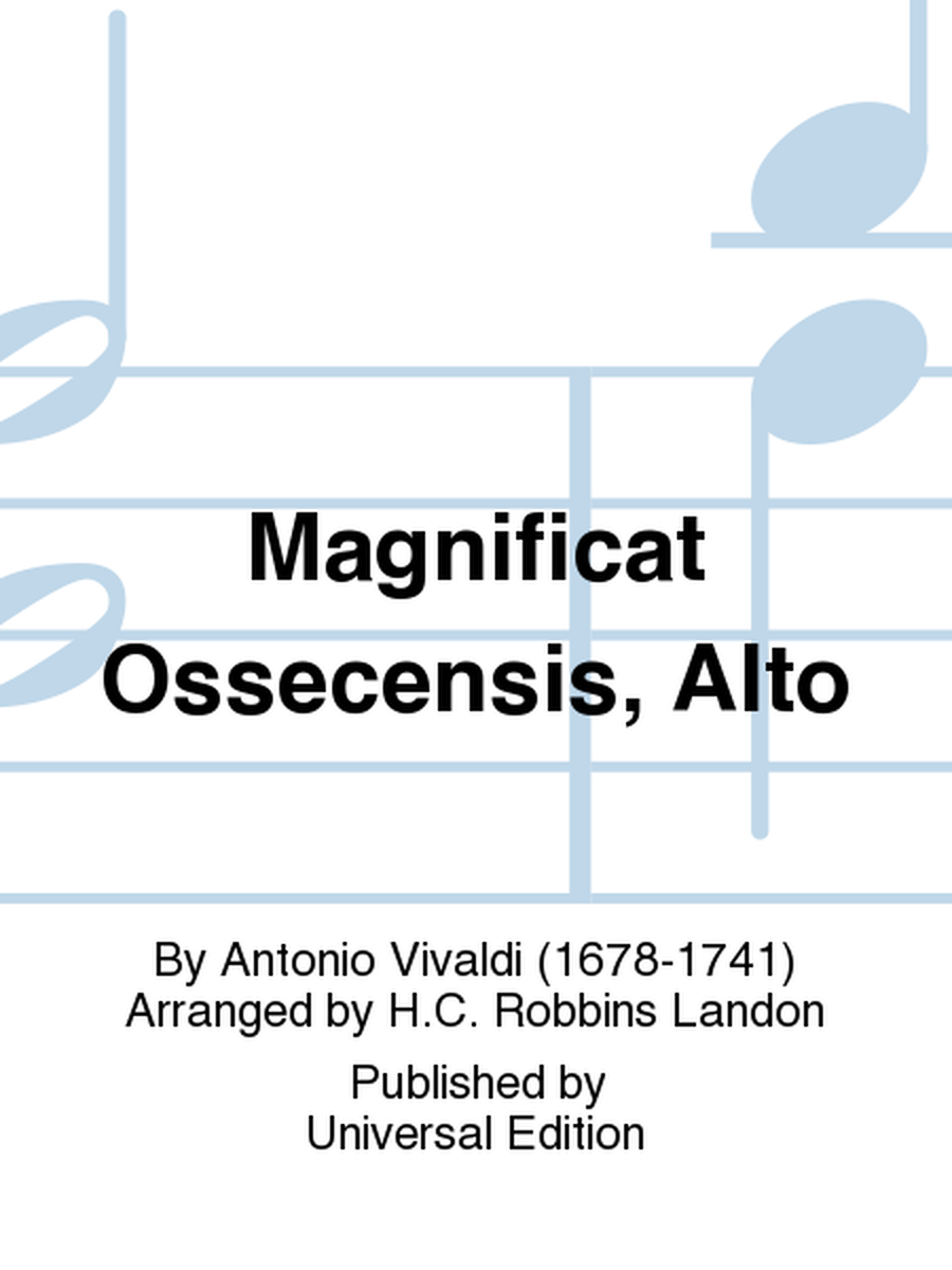 Magnificat Ossecensis, Alto