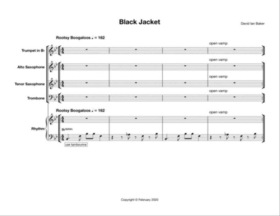 Black Jacket Black Jacket Jazz Ensemble scores gallery preview page 1