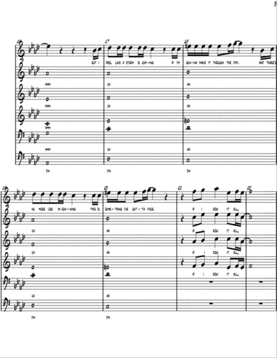 Writing's On The Wall from the film SPECTRE Divisi scores gallery preview page 3