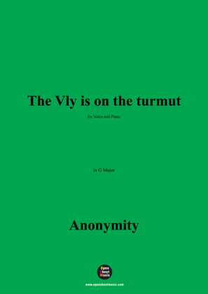 Book cover for Anonymous-The Vly is on the turmut,in G Major
