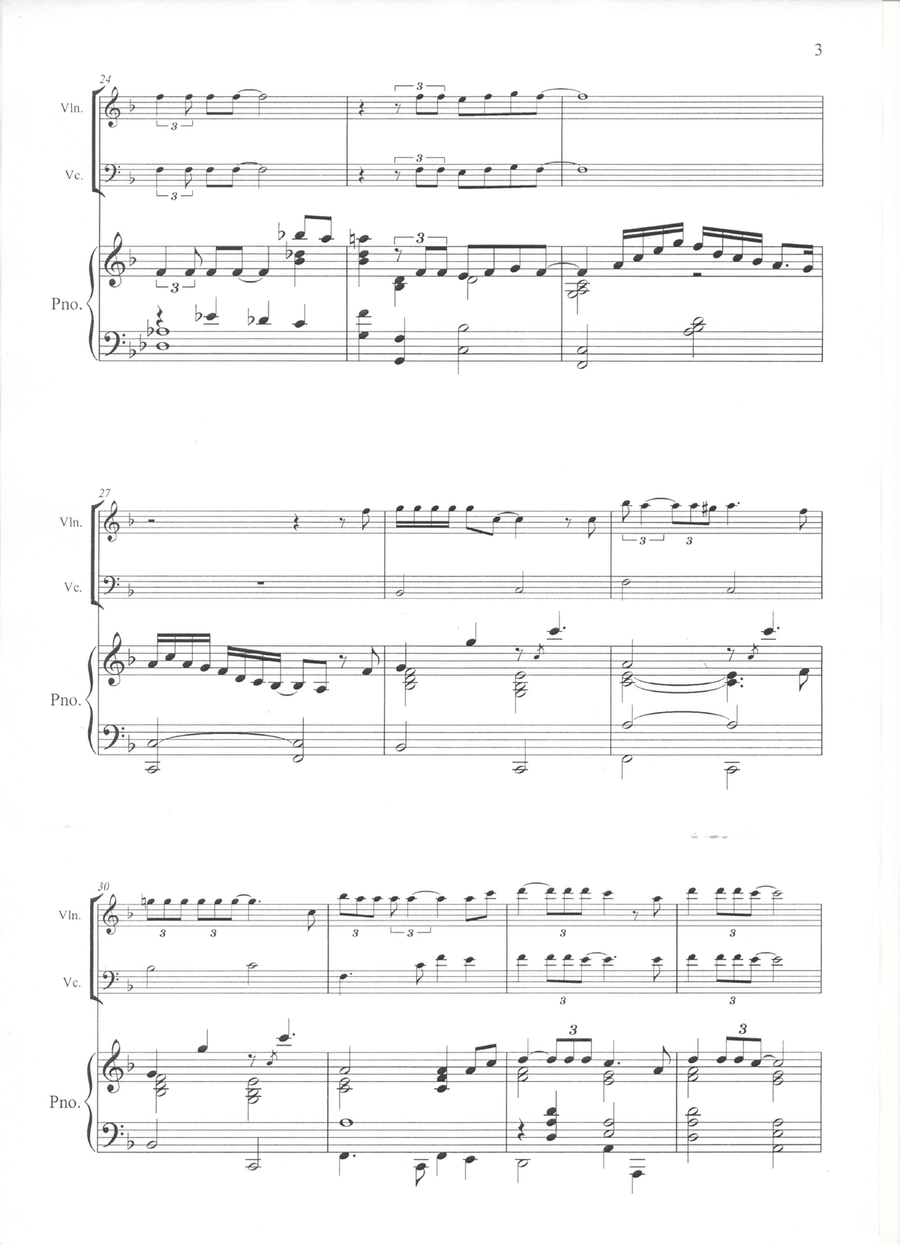 What A Wonderful World Piano Trio scores gallery preview page 3