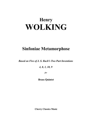 Book cover for Sinfoniae Metamorphose for Brass Quintet