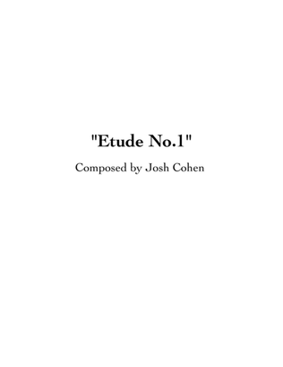Book cover for Etude No.1 - for the Solo Six-String Electric Bass