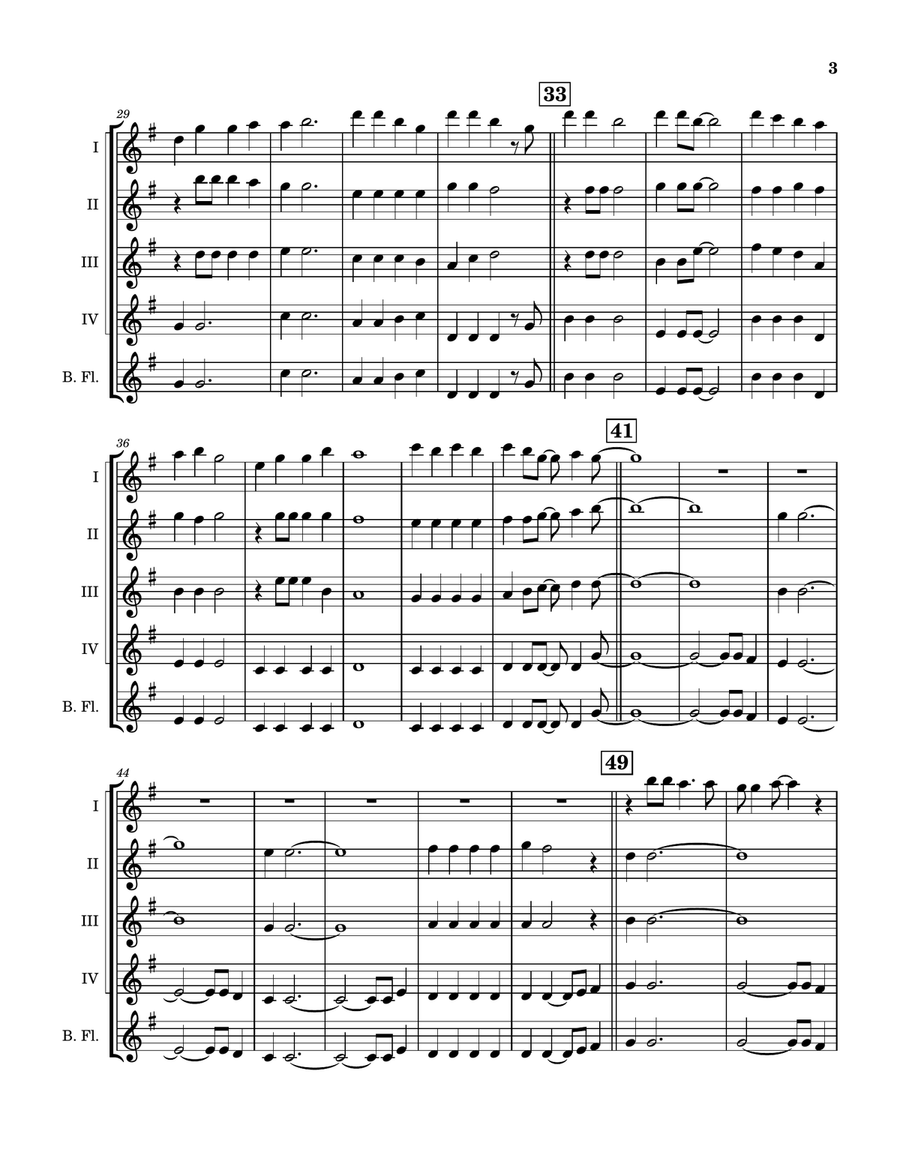 My Only Wish This Year Flute Quartet scores gallery preview page 4