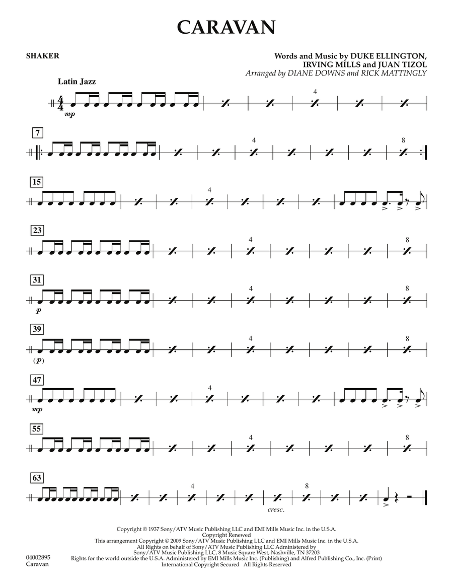 Caravan - Shaker Caravan - Shaker Concert Band scores gallery preview page 1