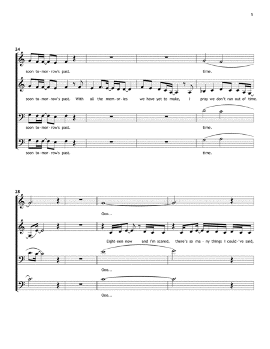 Timeless 4-Part scores gallery preview page 5