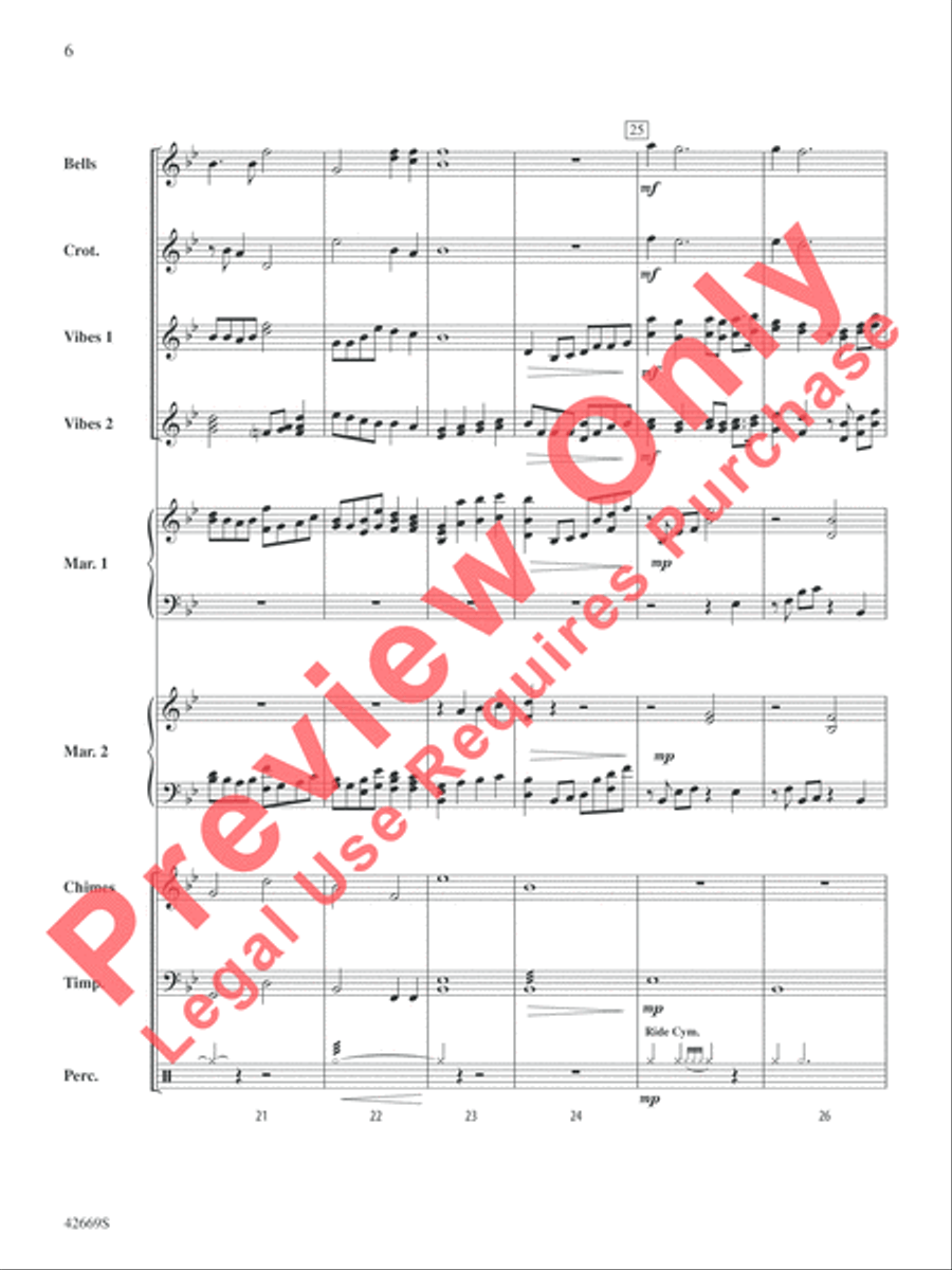 The Prayer Percussion Ensemble scores gallery preview page 7