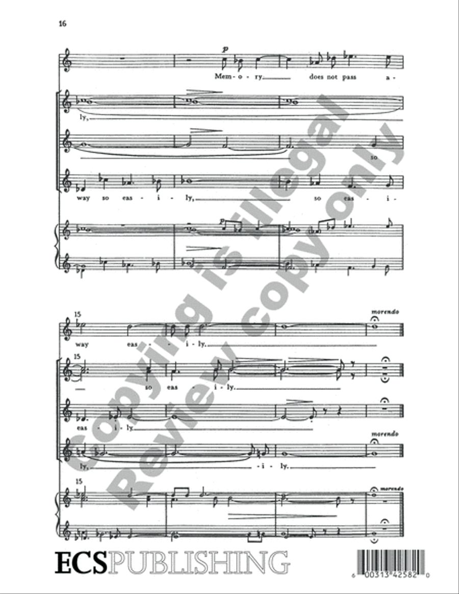 Reflections Japanese SSA scores gallery preview page 14