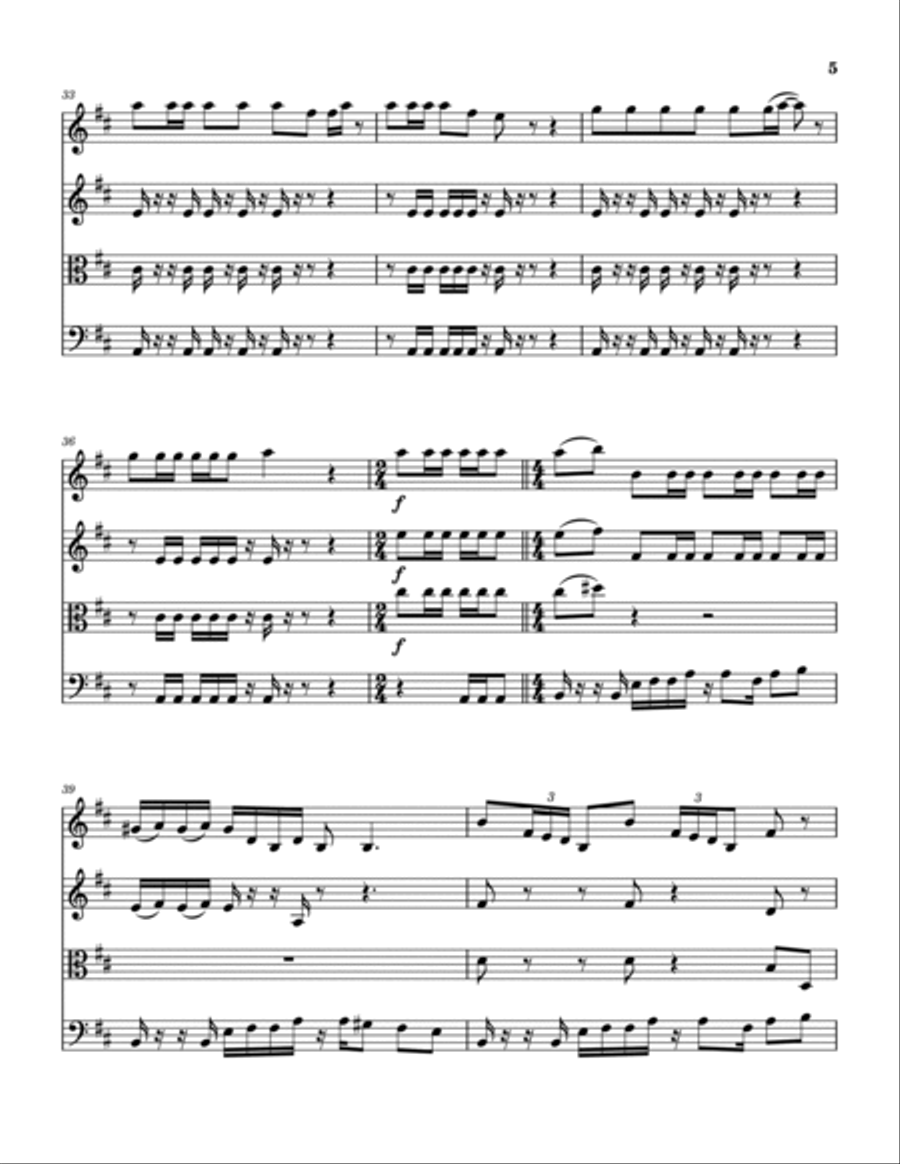 Funk 50 Funk 50 String Quartet scores gallery preview page 6