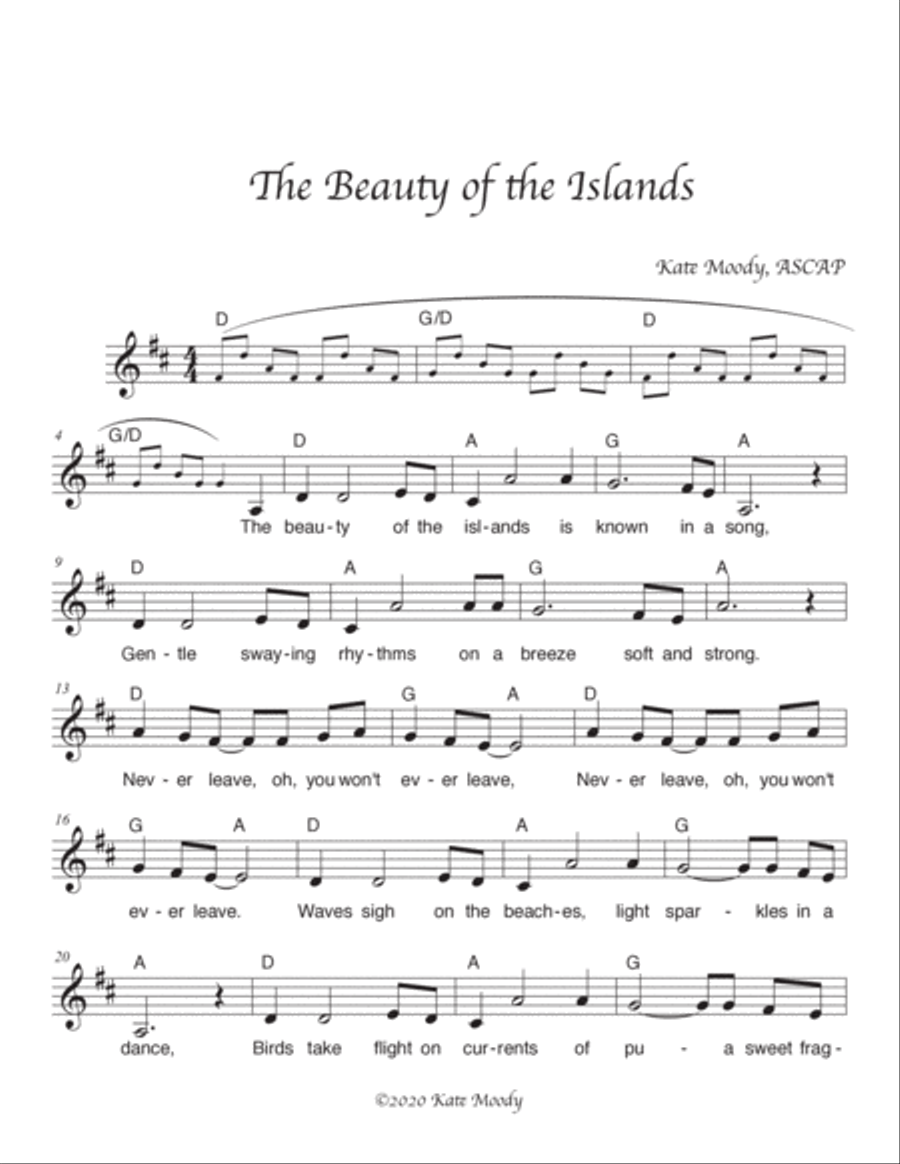 The Beauty of the Islands Small Ensemble scores gallery preview page 2