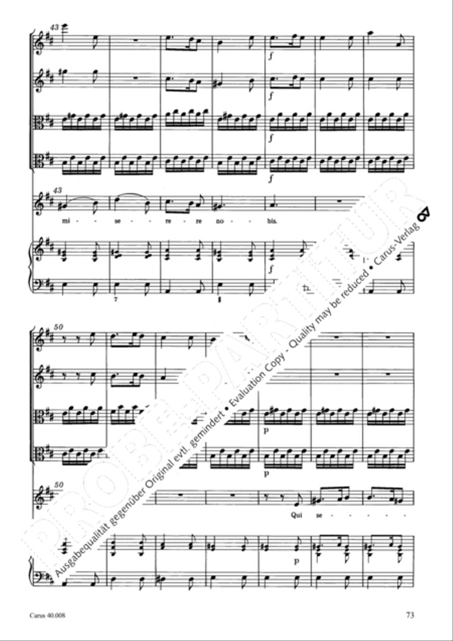 Introduzione e Gloria 4-Part scores gallery preview page 74