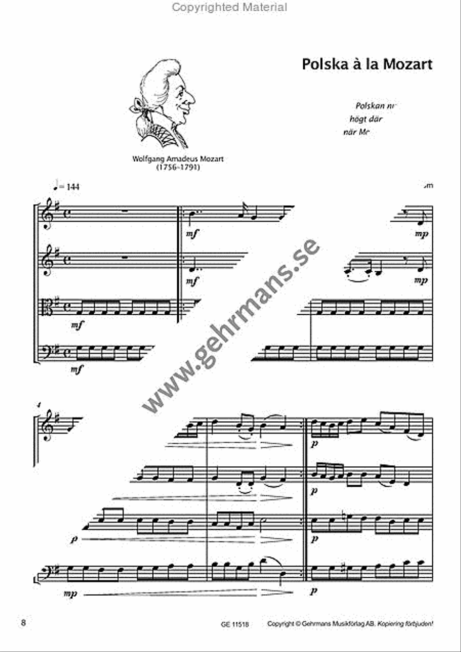Polska efter Viksta-Lasse String Quartet scores gallery preview page 6