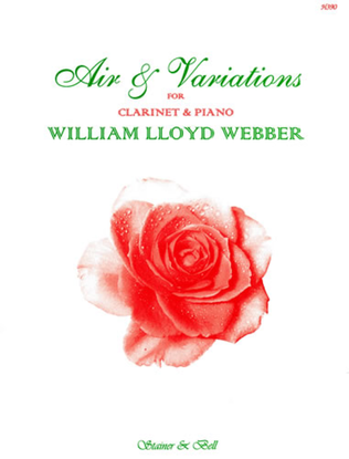 Book cover for Air and Variations for Clarinet and Piano