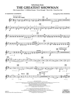 Selections from The Greatest Showman (arr. Paul Murtha) - Eb Baritone Saxophone