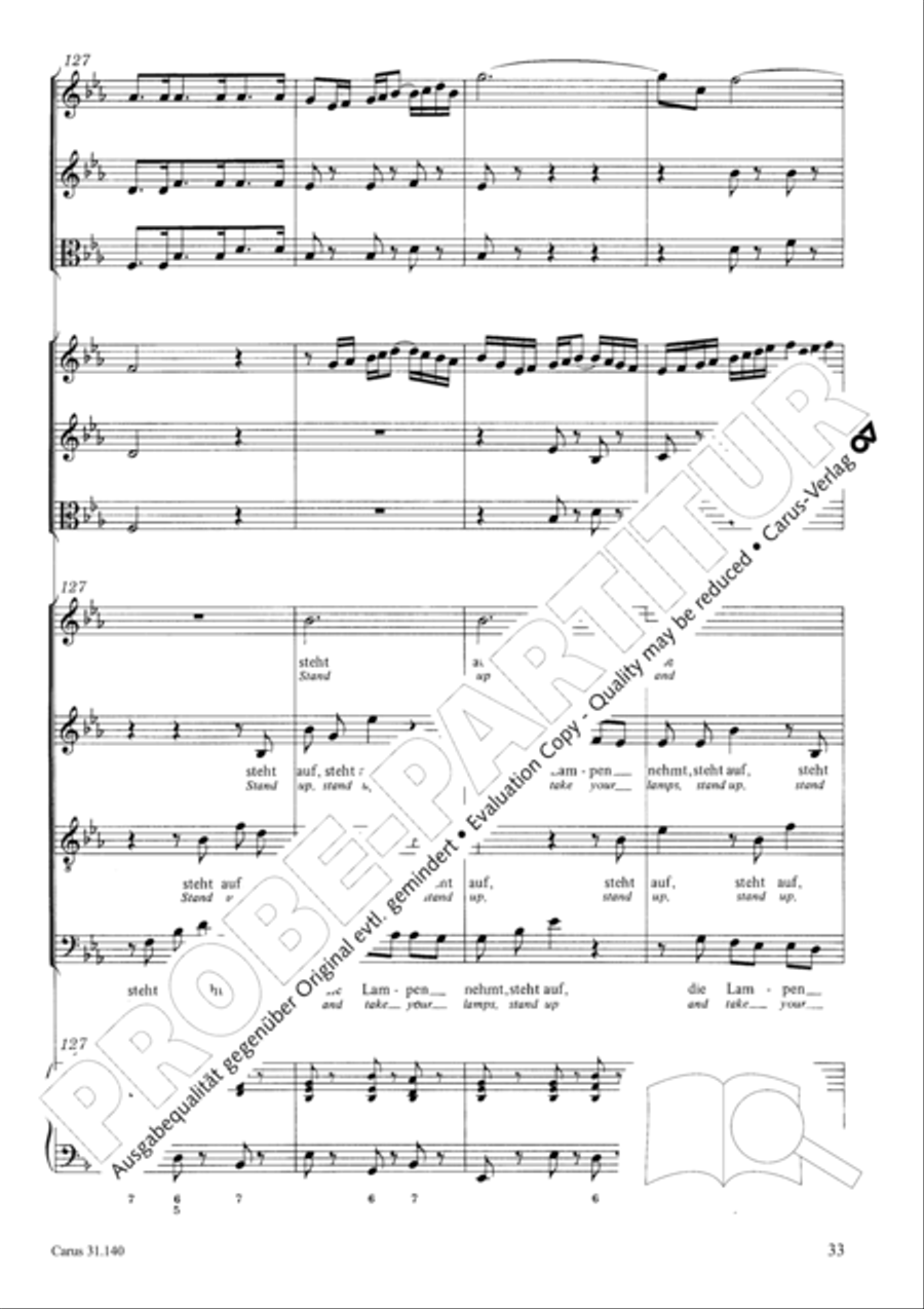 Wake, o wake and hear the voices STB scores gallery preview page 34