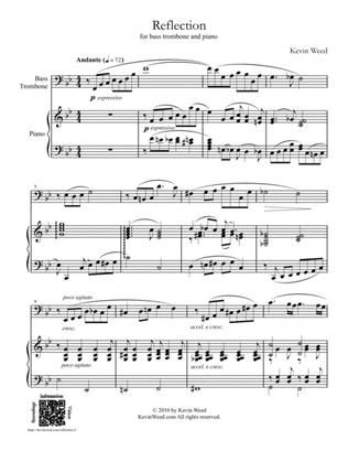 "Reflection" - for Bass Trombone and Piano
