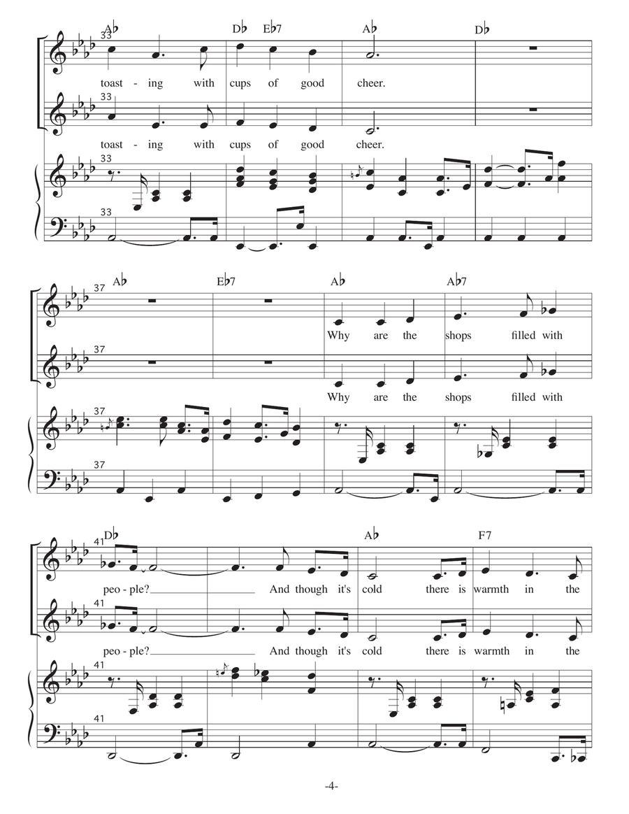 Because It's Christmas Because It's Christmas Piano, Vocal scores gallery preview page 4