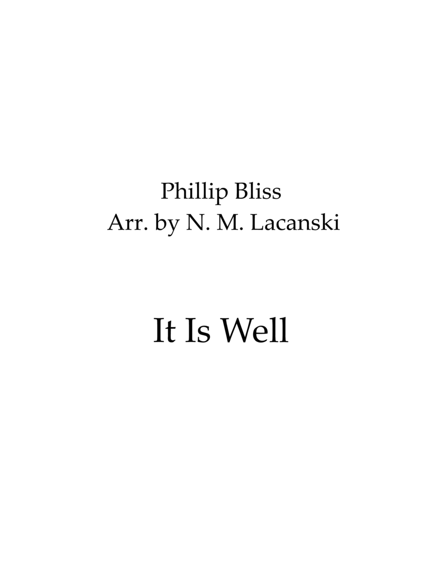 It Is Well It Is Well B-Flat Trumpet scores gallery preview page 1