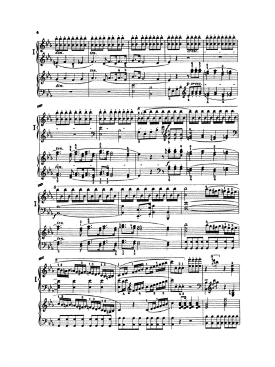 Mozart: Piano Concerto No. 10 in E flat Major for Two Pianos, K. 365 2 Pianos, 4-Hands scores gallery preview page 4