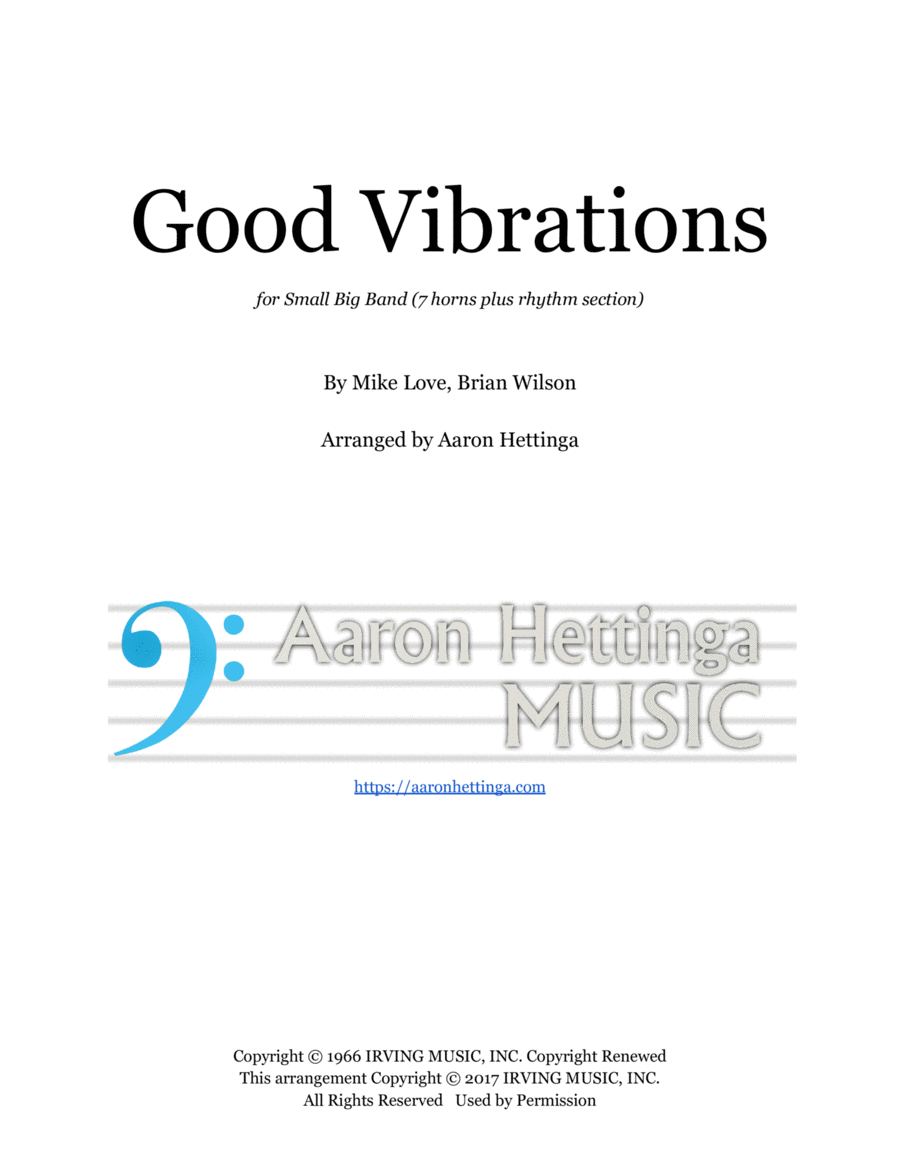 Good Vibrations Large Ensemble scores gallery preview page 1