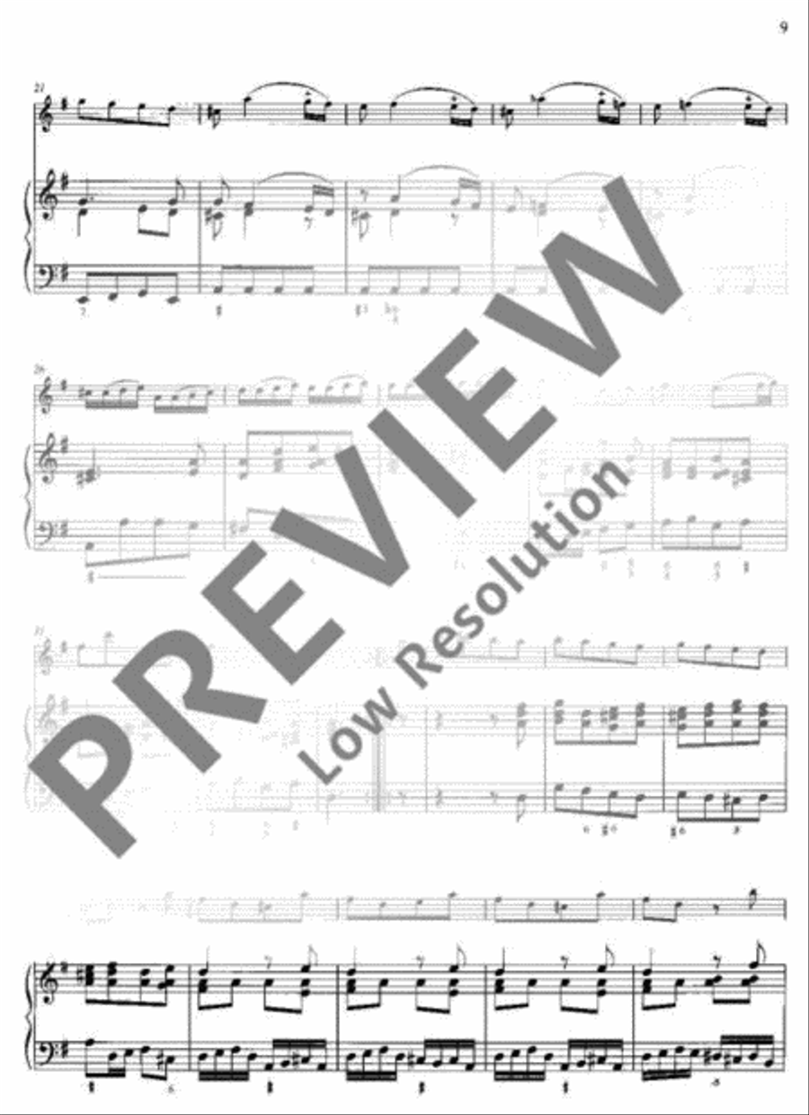 Sonata No. 1 G major Sonata No. 1 G major Flute scores gallery preview page 10