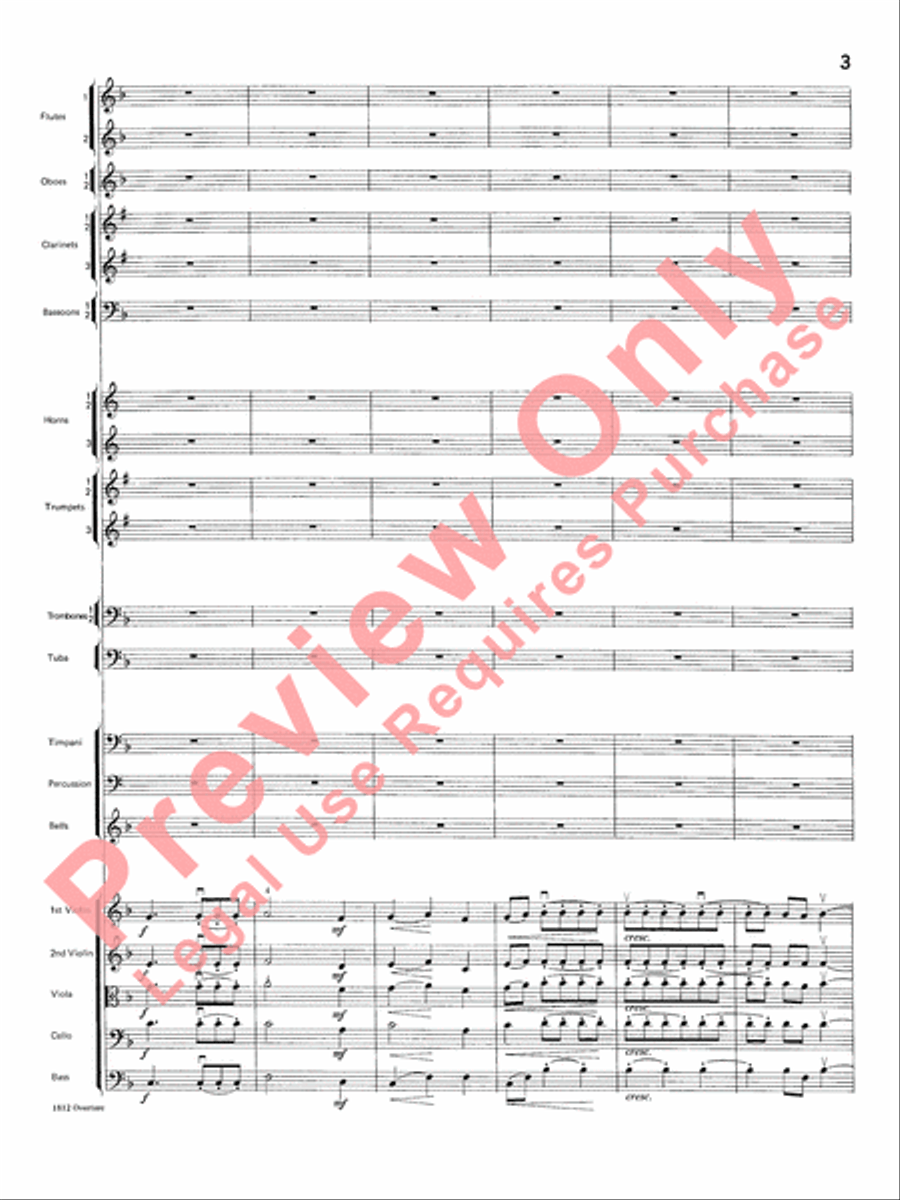 Overture 1812 Overture 1812 Full Orchestra scores gallery preview page 4