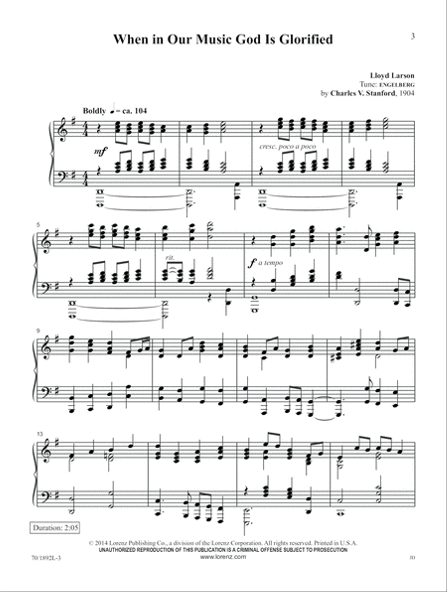Hymn Tunes Great and Small (Digital Delivery) Piano Solo scores gallery preview page 3