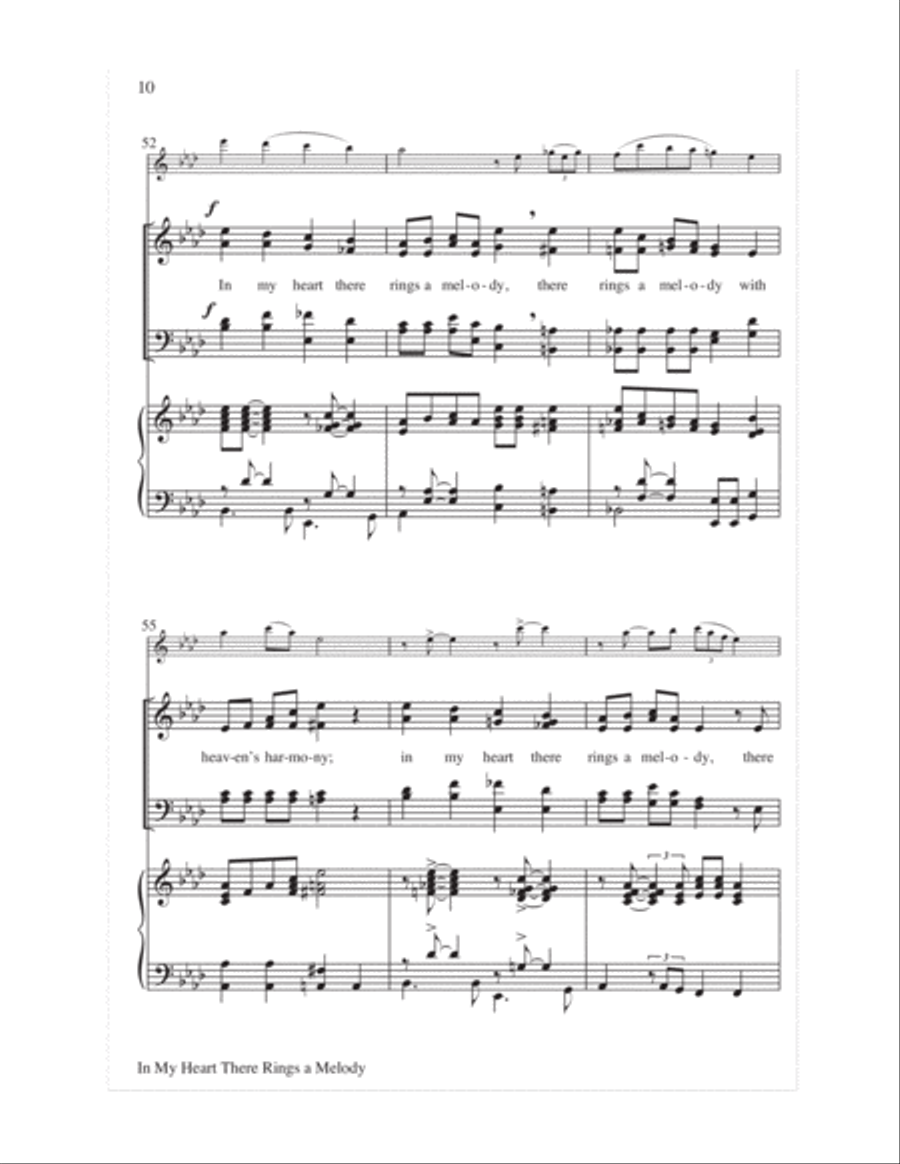 In My Heart There Rings a Melody 4-Part scores gallery preview page 11