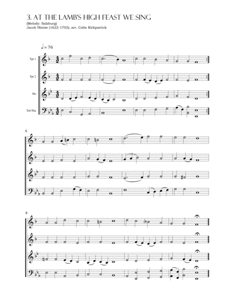 Your Favorite Easter Hymns for Brass by Various Brass Ensemble - Digital Sheet Music