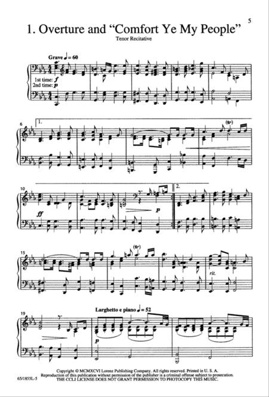 Handel's Messiah: Christmas Choruses and Solos 3-Part scores gallery preview page 5