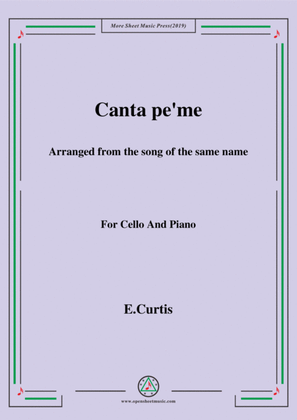 De Curtis-Canta pe' me in e minor,for Cello and Piano