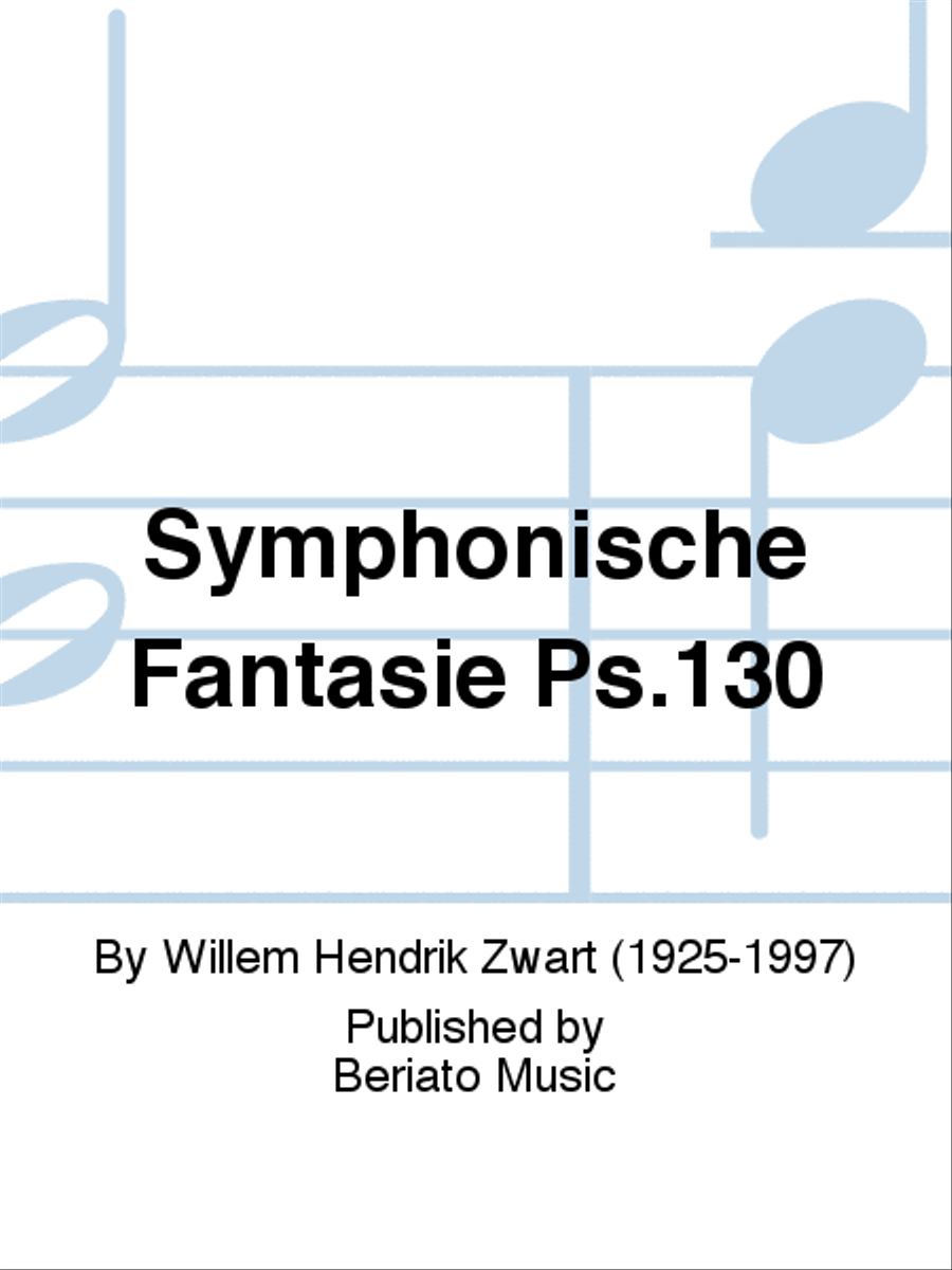 Symphonische Fantasie Ps.130 Organ scores gallery preview page 1