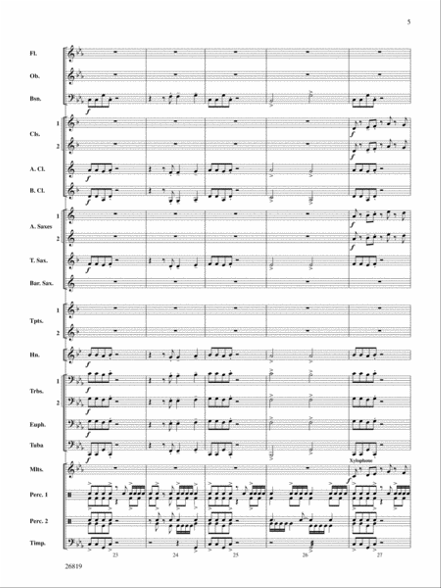 Algorhythms: Score Concert Band scores gallery preview page 5