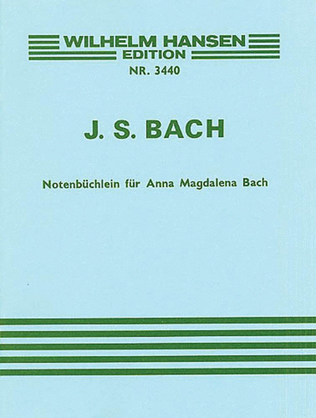 Book cover for J.S. Bach: Little Notebook For Anna Magdalena Bach