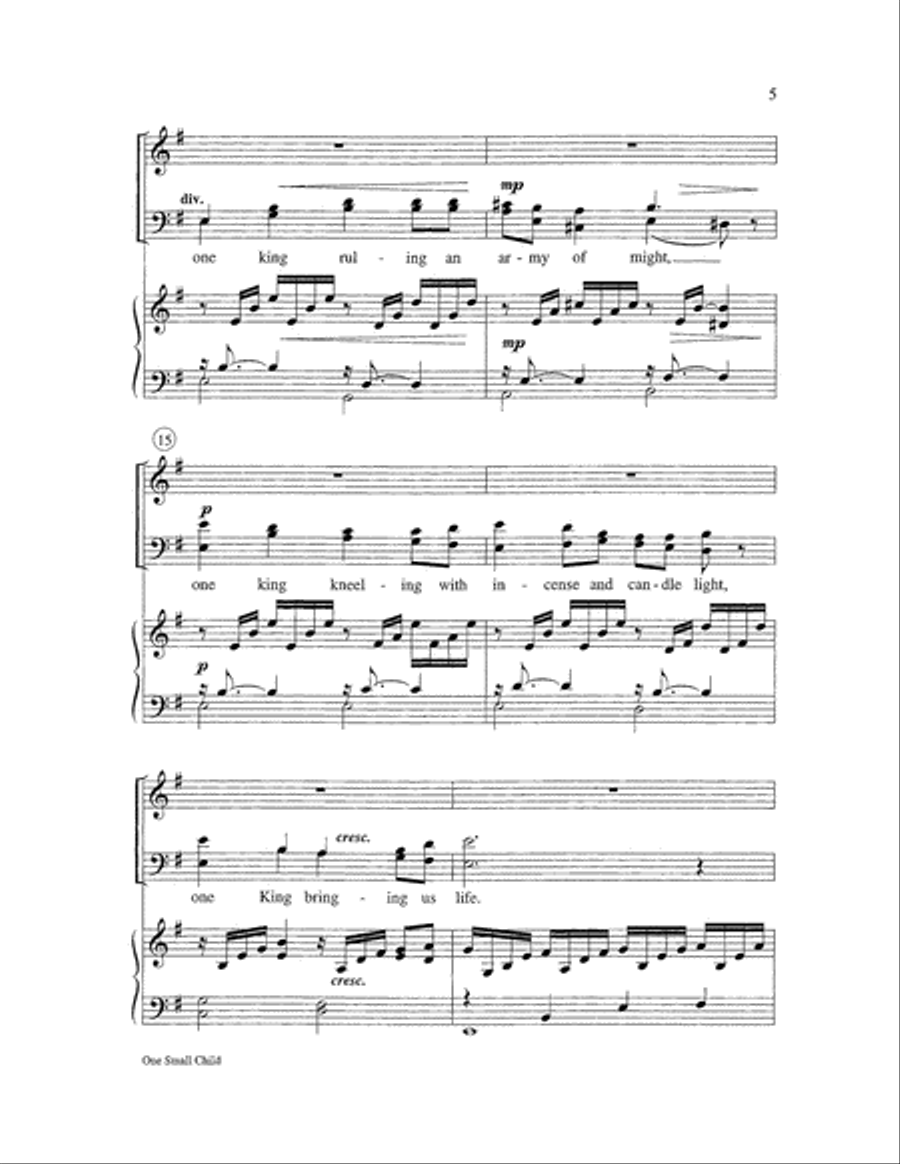 One Small Child Choir scores gallery preview page 5