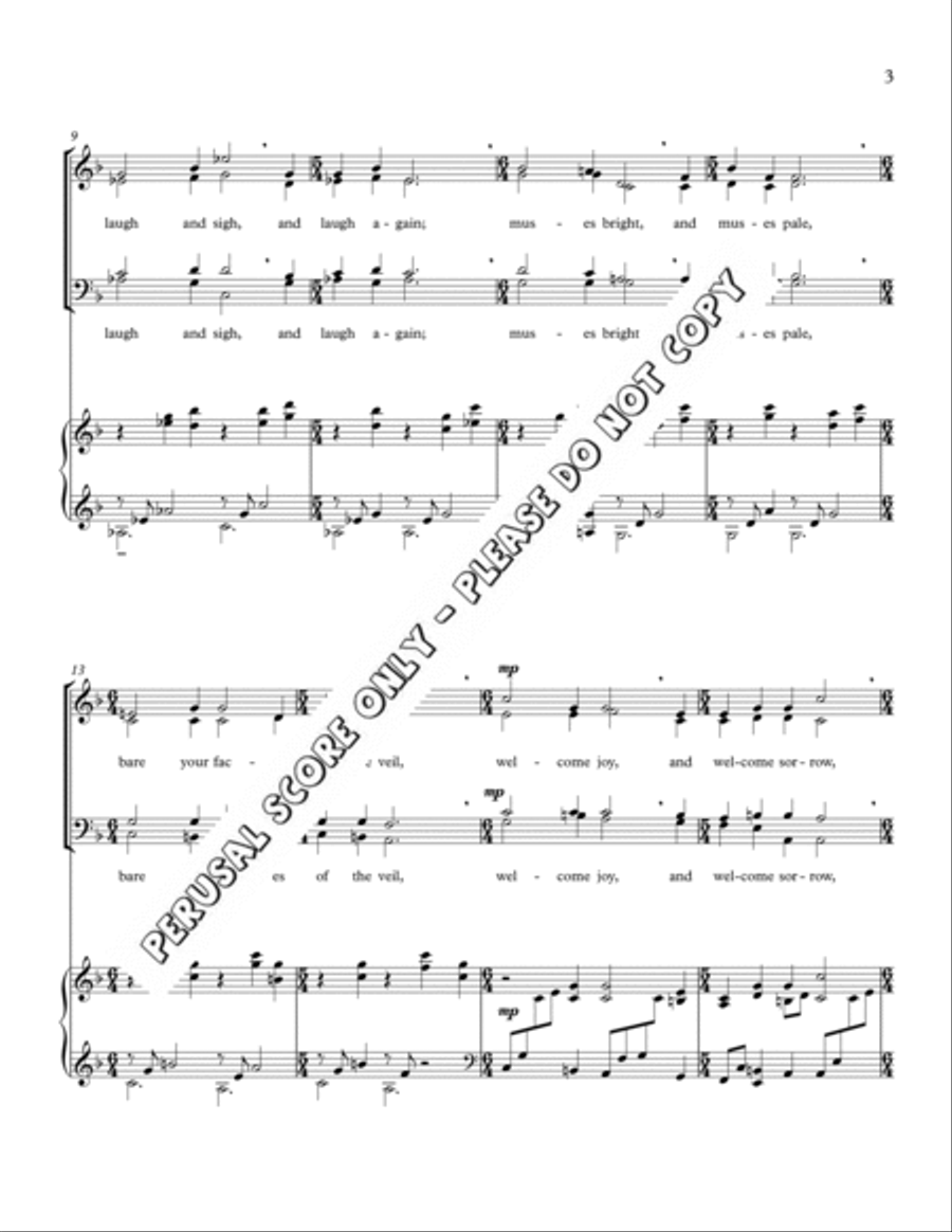 Welcome Joy , And Sorrow 4-Part scores gallery preview page 3