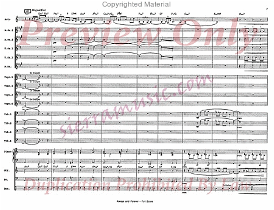 Always And Forever Big Band scores gallery preview page 8
