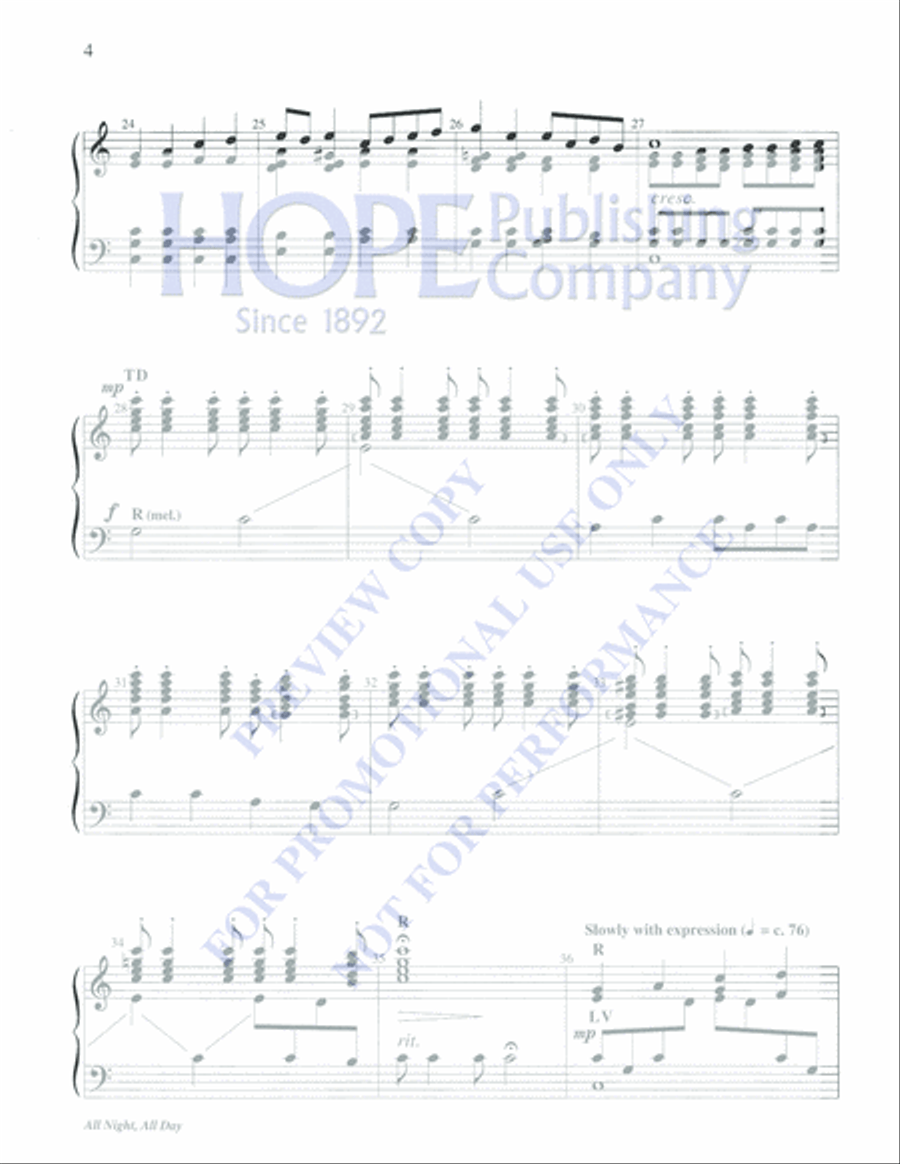 All Night, All Day 3-Octaves scores gallery preview page 4