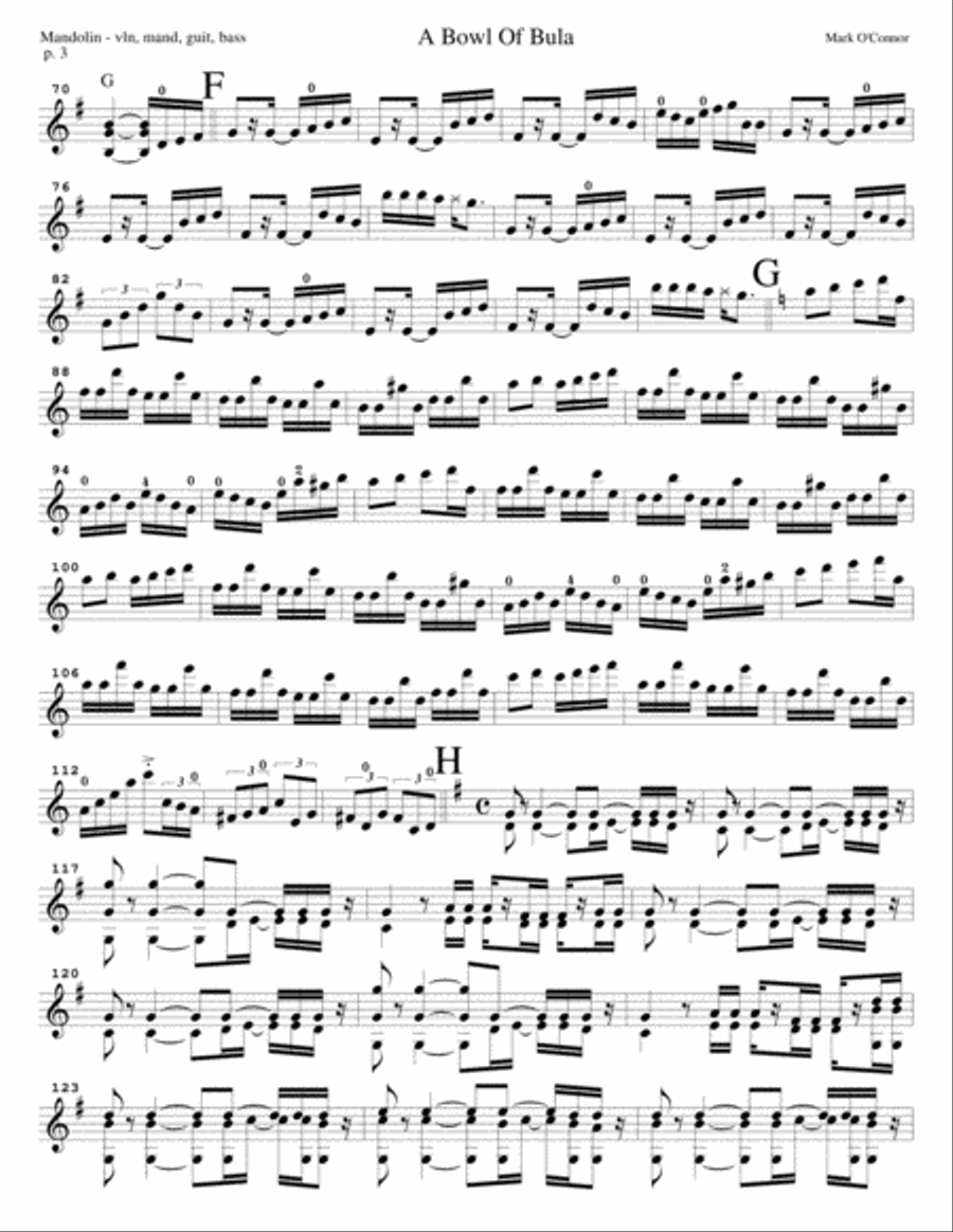 Thirty-Year Retrospective Collection (Mandolin Part – violin, mandolin, guitar, bass) Small Ensemble scores gallery preview page 6