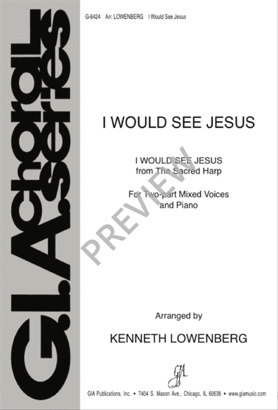 I Would See Jesus 2-Part scores gallery preview page 1