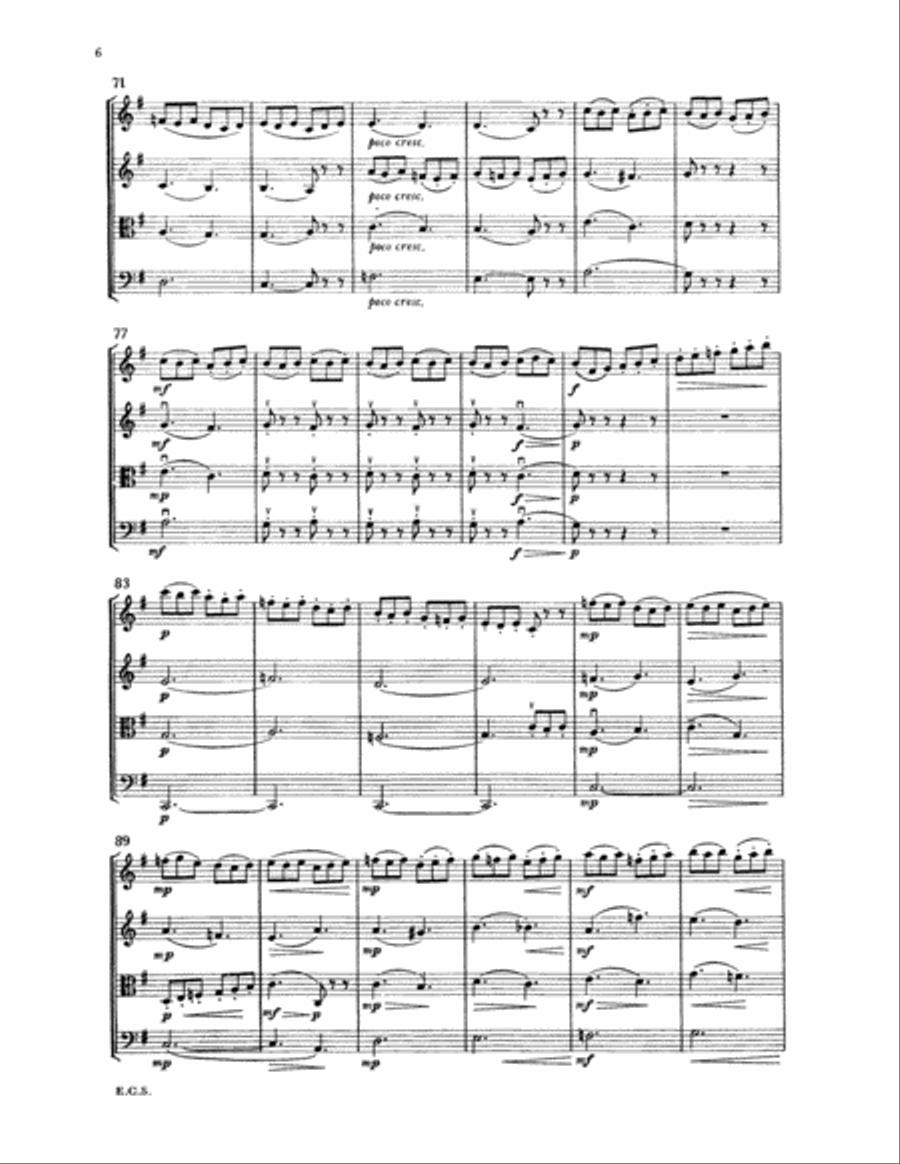 String Quartet No. 2 String Quartet scores gallery preview page 5