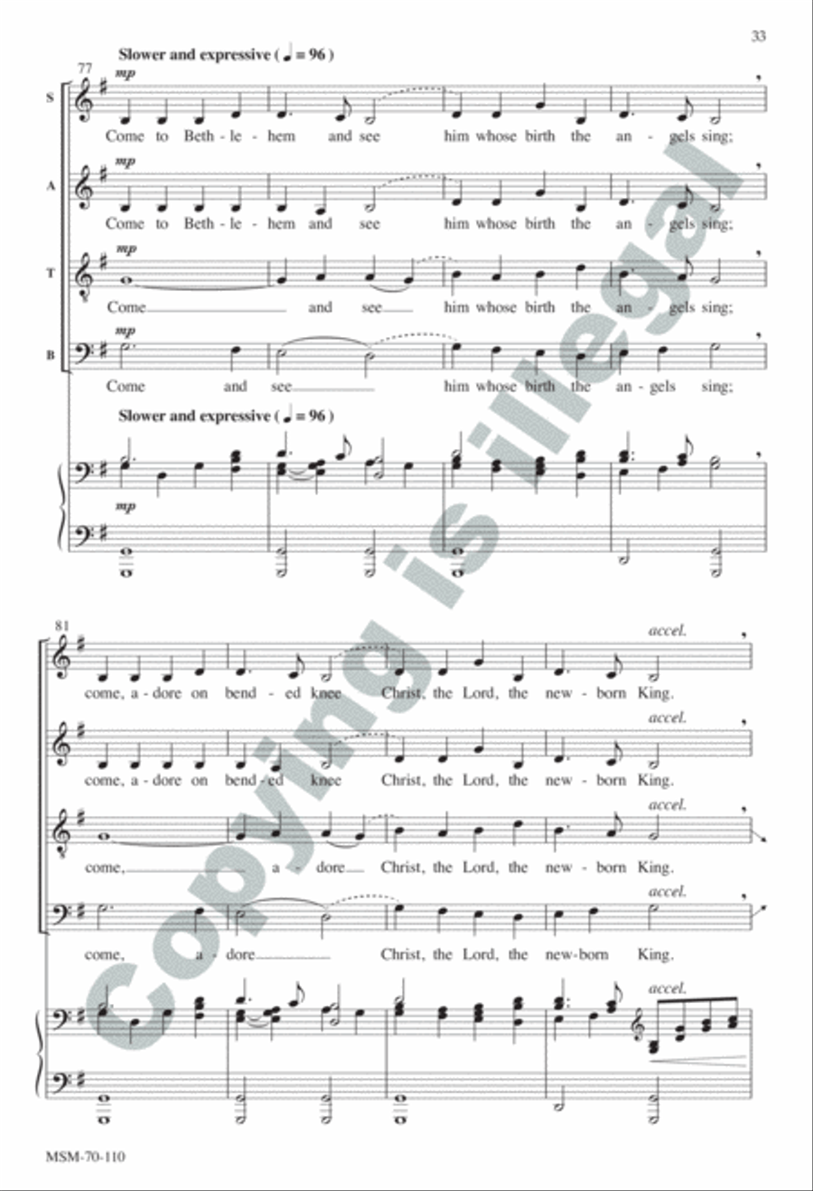 A Carol Suite SSATBB scores gallery preview page 33