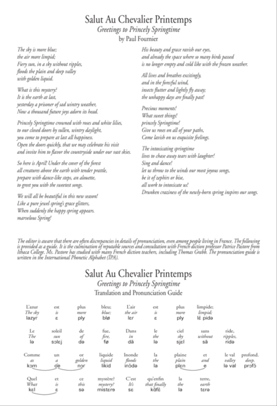 Salut au Chevalier Printemps SSA scores gallery preview page 2